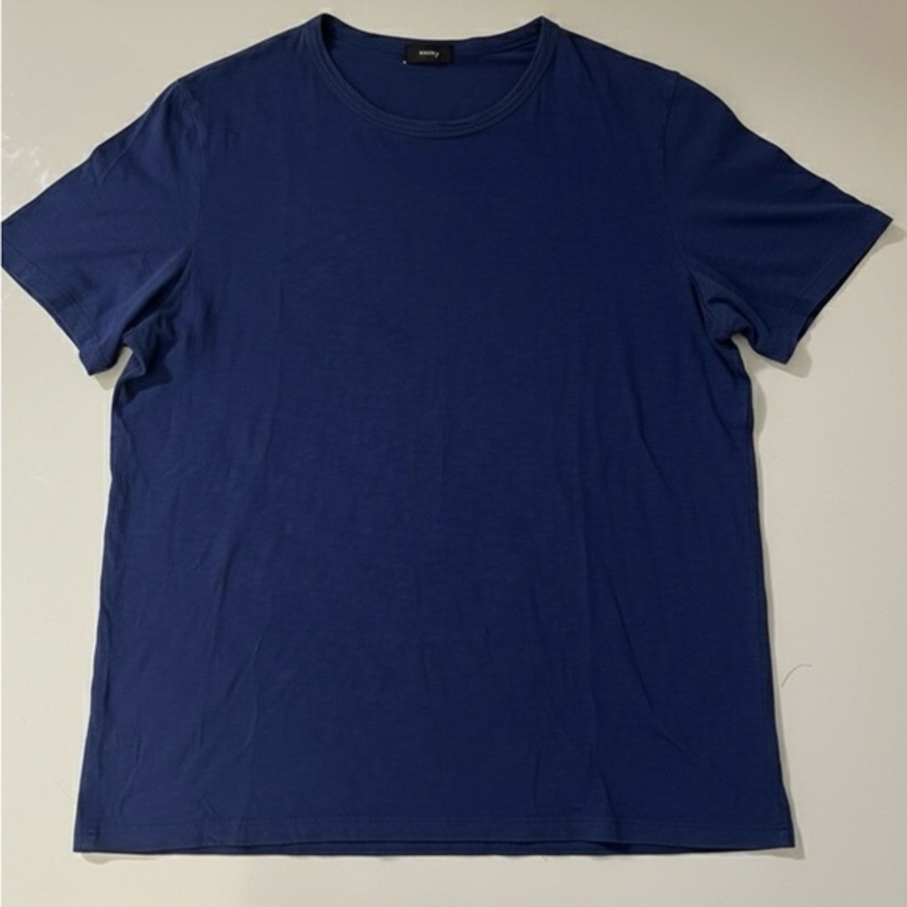 Theory Royal Blue Mens Crewneck Tee